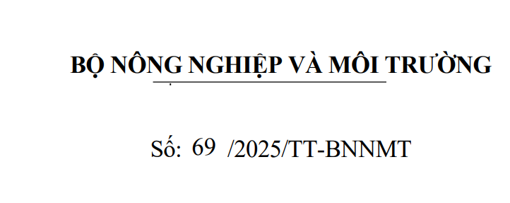Thông tư 69/2025-TT-BNNMT Quy định về Danh mục loài ngoại lai xâm hại.